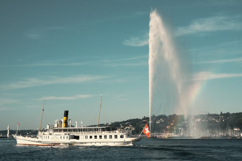 Les restaurants au bord du lac à Genève